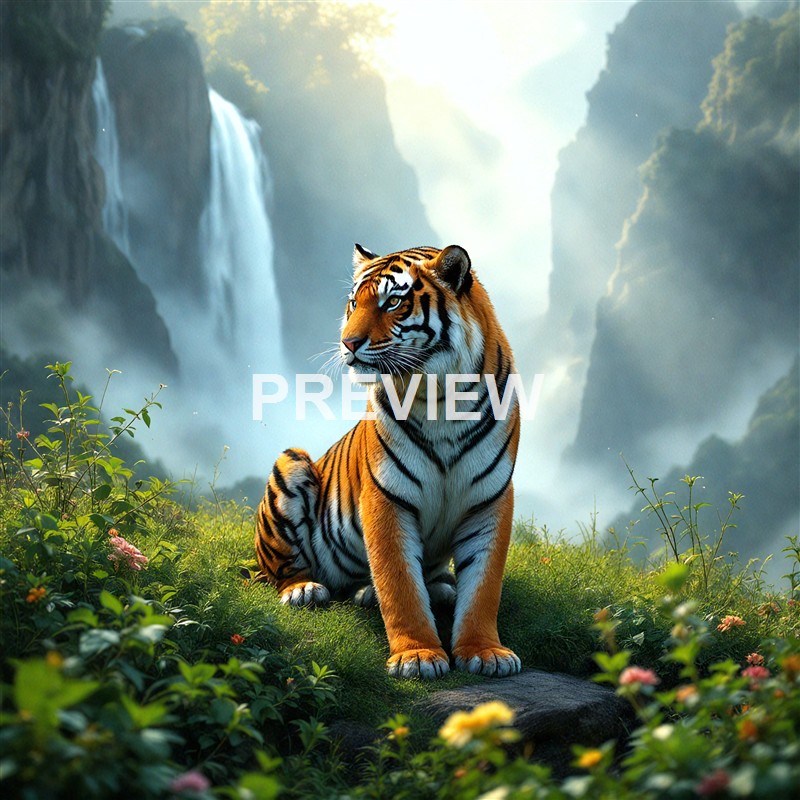tiger-sitting-on-a-green-hill-in-front-of-a-waterfall (15)_250319165808_Filename Text 2_03874_Filename Text 3_result